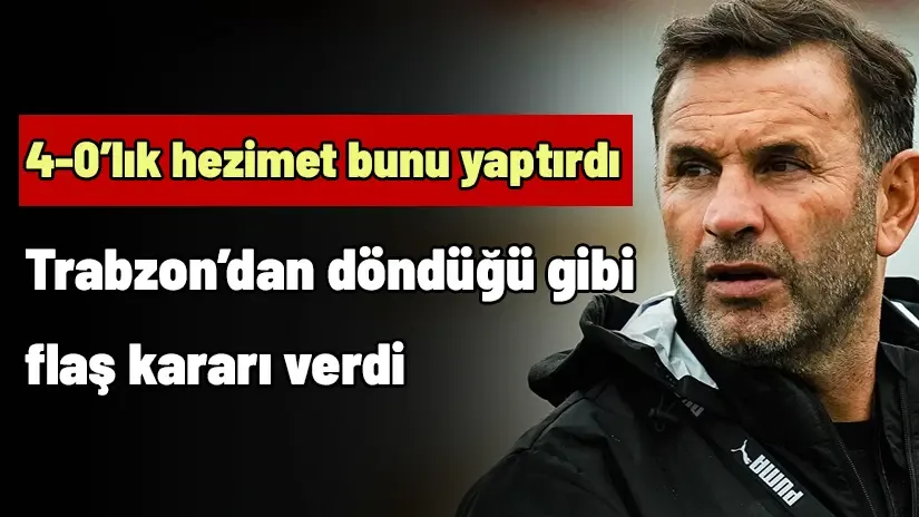 Okan Buruk, Trabzonspor yenilgisi sonrası Galatasaray’da forma rekabetini artıracak