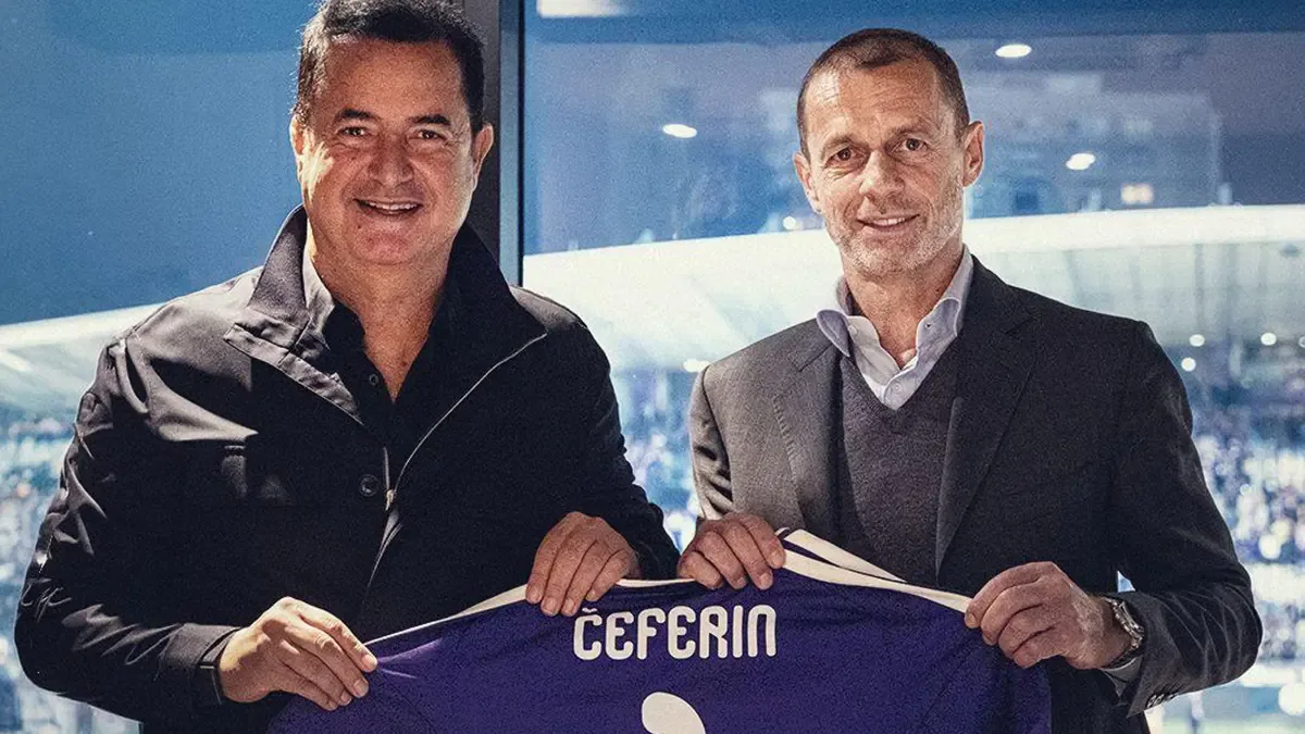 Acun Ilıcalı, UEFA Başkanı Ceferin’i Maribor-Celje maçında ağırladı